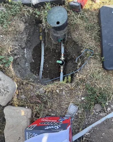 Lift station pump excavation and installation at a job site